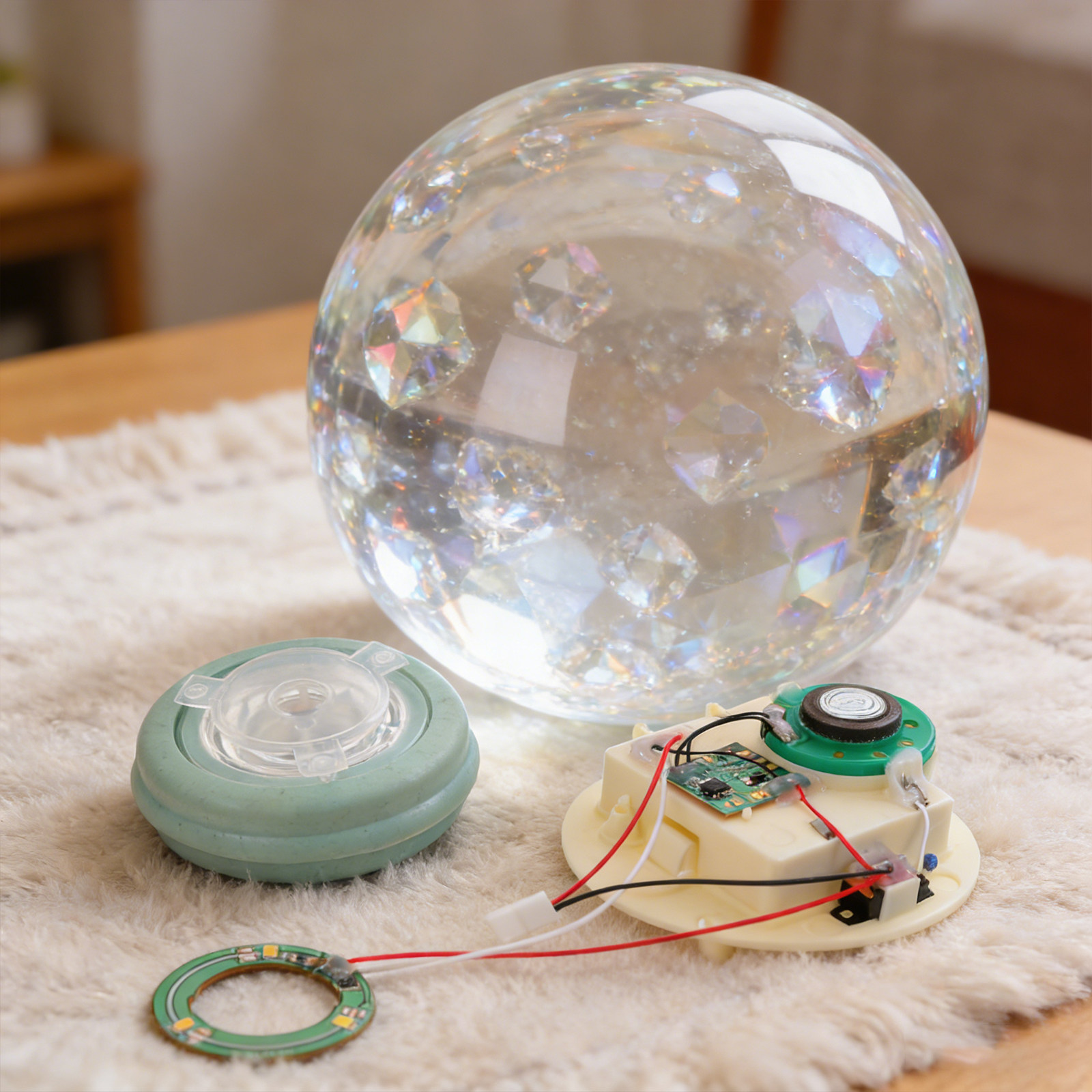 Plastic Dome Clear - Müzikli ve Işıklı Kar Küresi Hareketi