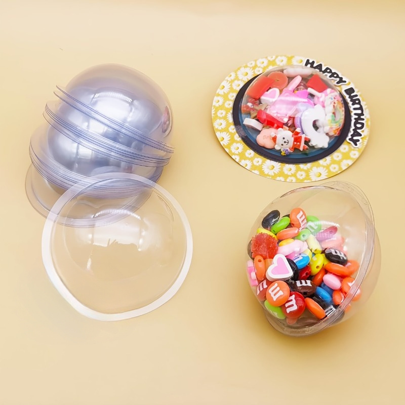 Plastic Dome Clear - 10 adet/takım DIY Plastik Şeker Kubbe
