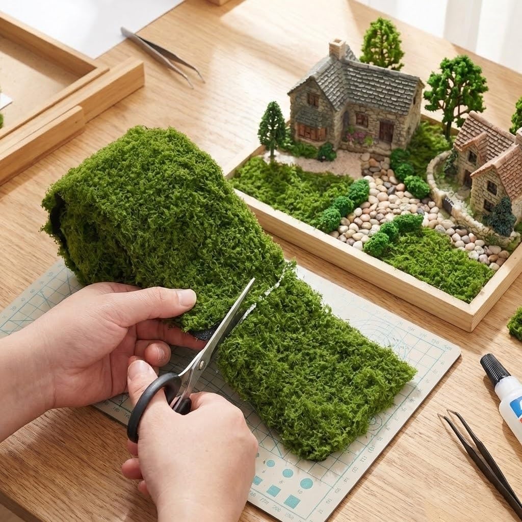 Sphagnum Moss Dry - Yapay Yosun Masa Örtüsü Koyu Yeşil