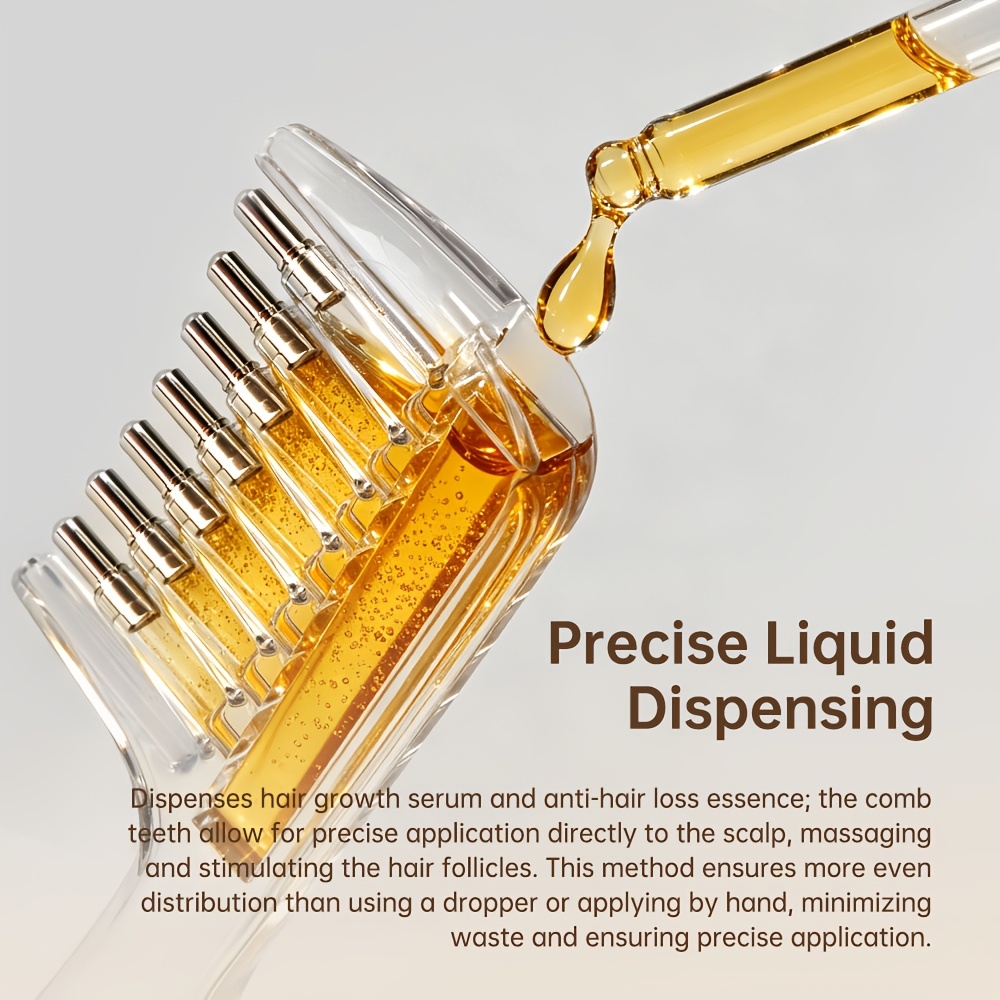 Root Stimulator Liquid - Taşınabilir Şeffaf Saç Kökü Tarağı Sıvı