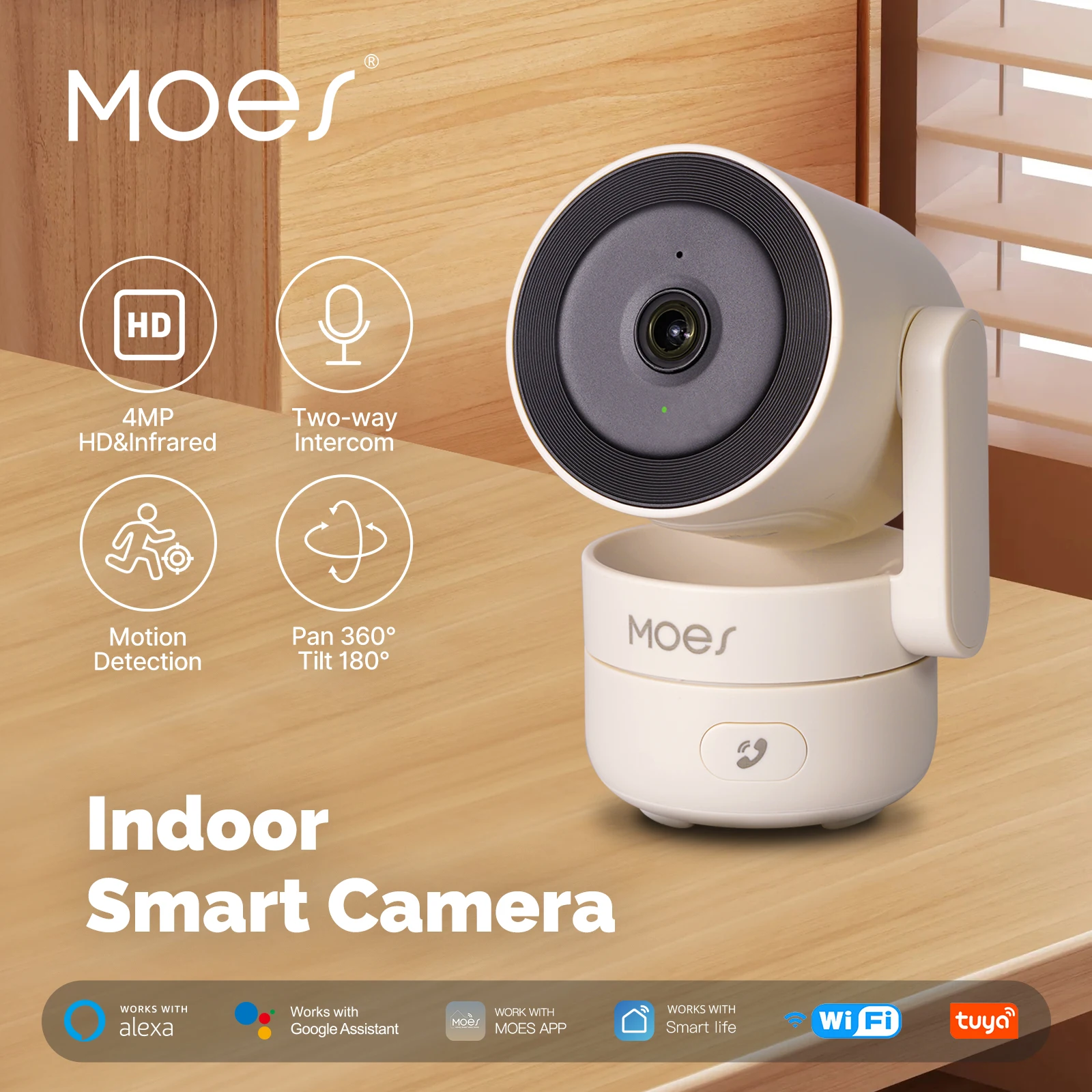 Eufy Camera E220 - MOESTuya WiFi Kapalı Pan/Tilt Akıllı Güvenlik