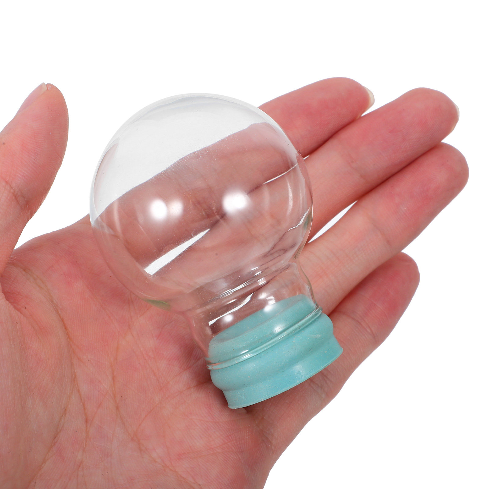 Plastic Dome Clear - 45 mm Boş Şeffaf Noel Kar