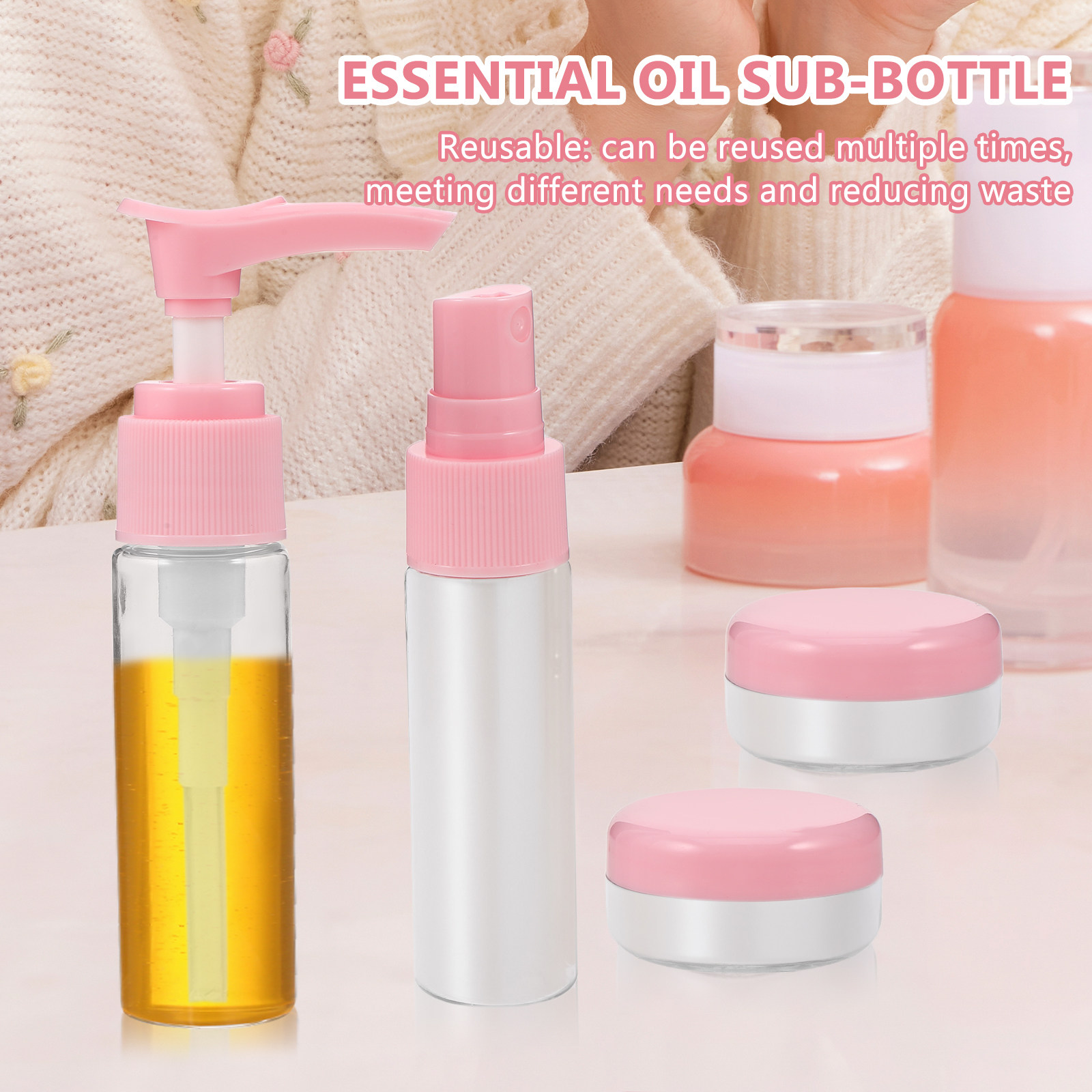 Misting Bottle Fine - 1 Set Kompakt Seyahat Şişesi Seti,